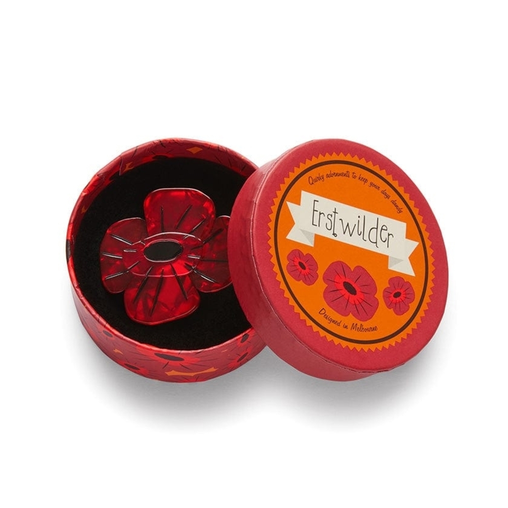 Erstwilder Remembrance Poppy Mini Brooch